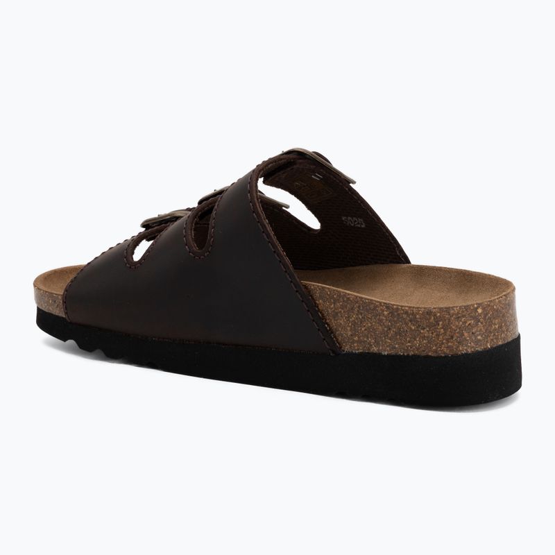 Women's flip-flops Scholl Rio Wedge Ad Med dark brown 3