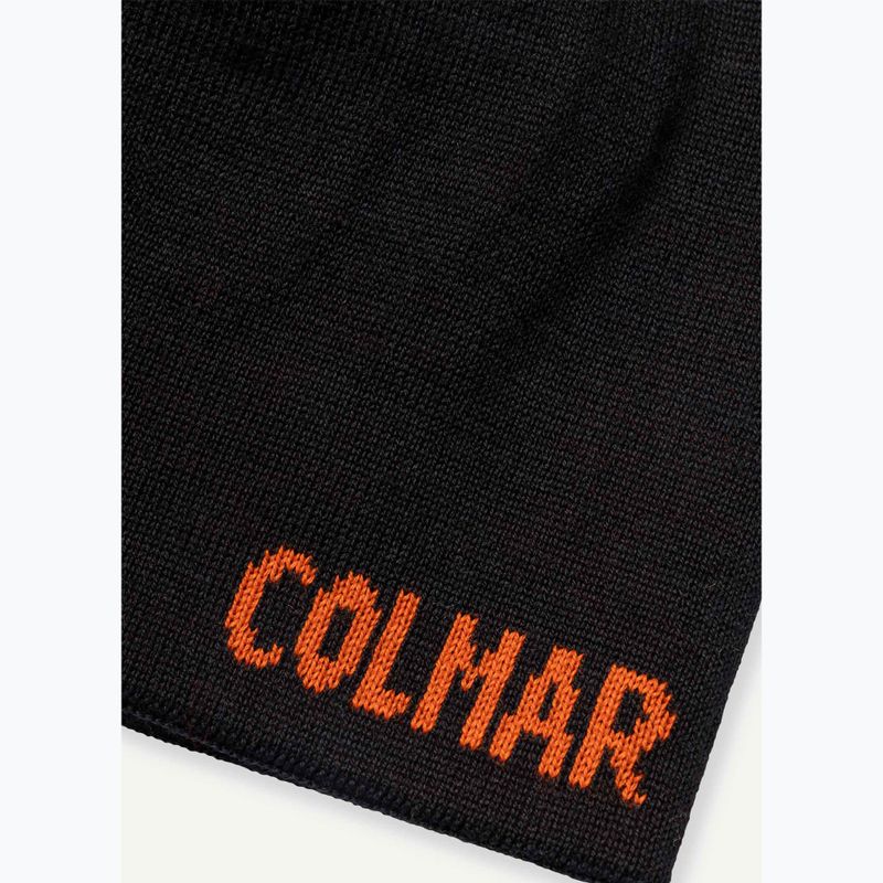 Men's Colmar Turner winter cap black/mars orange 3