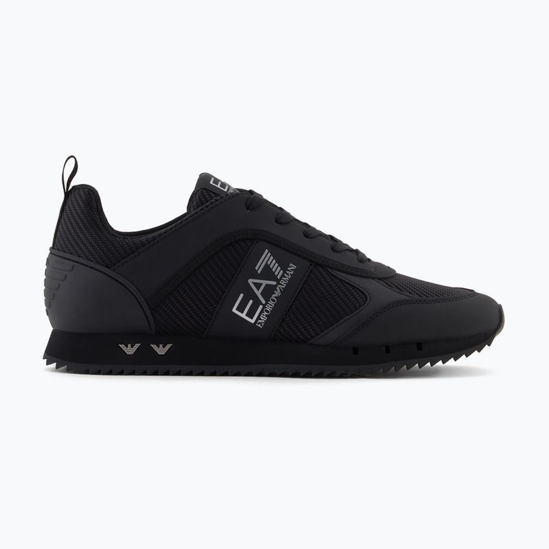 Shoes EA7 Emporio Armani Black & White Carbon triple black / silver logo 8