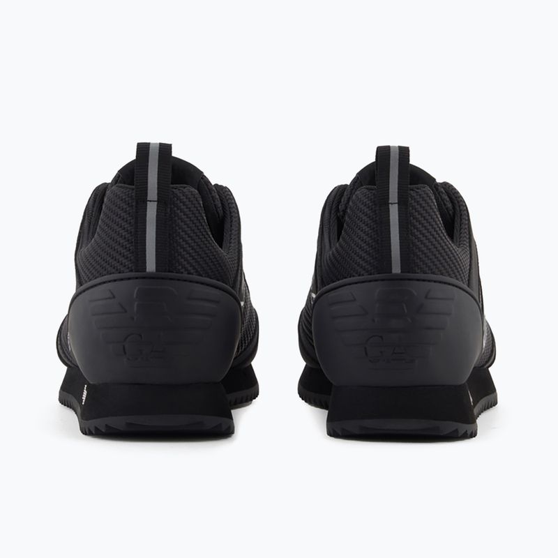 Shoes EA7 Emporio Armani Black & White Carbon triple black / silver logo 10