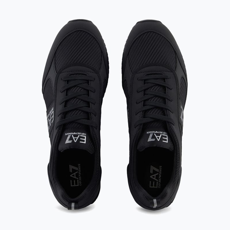 Shoes EA7 Emporio Armani Black & White Carbon triple black / silver logo 12