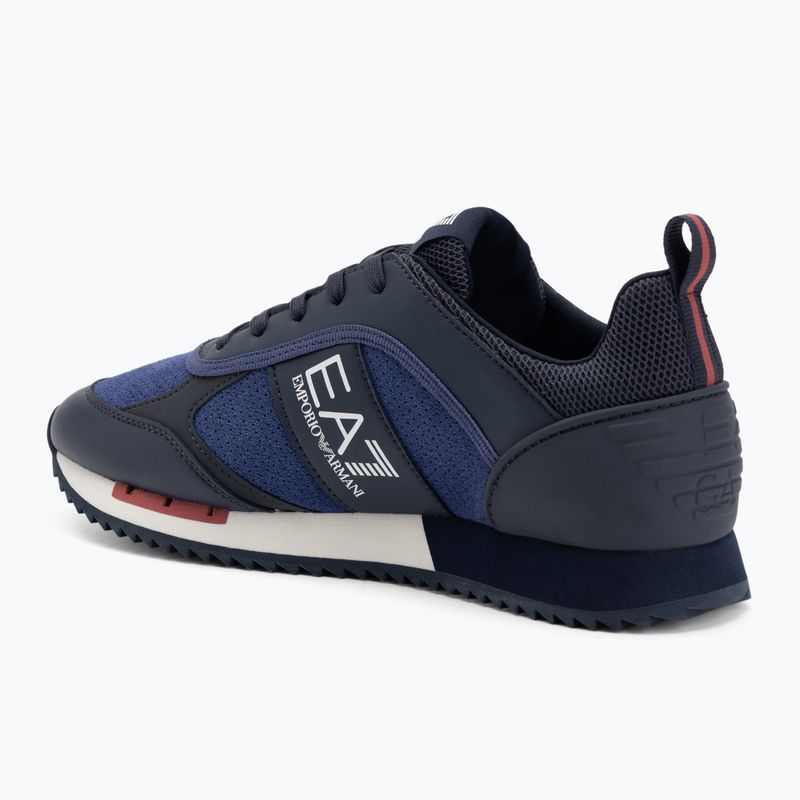 Shoes EA7 Emporio Armani Black & White Suede sky captain / deep cobal / mineral 3