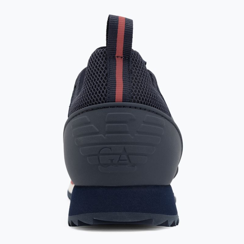 Shoes EA7 Emporio Armani Black & White Suede sky captain / deep cobal / mineral 6