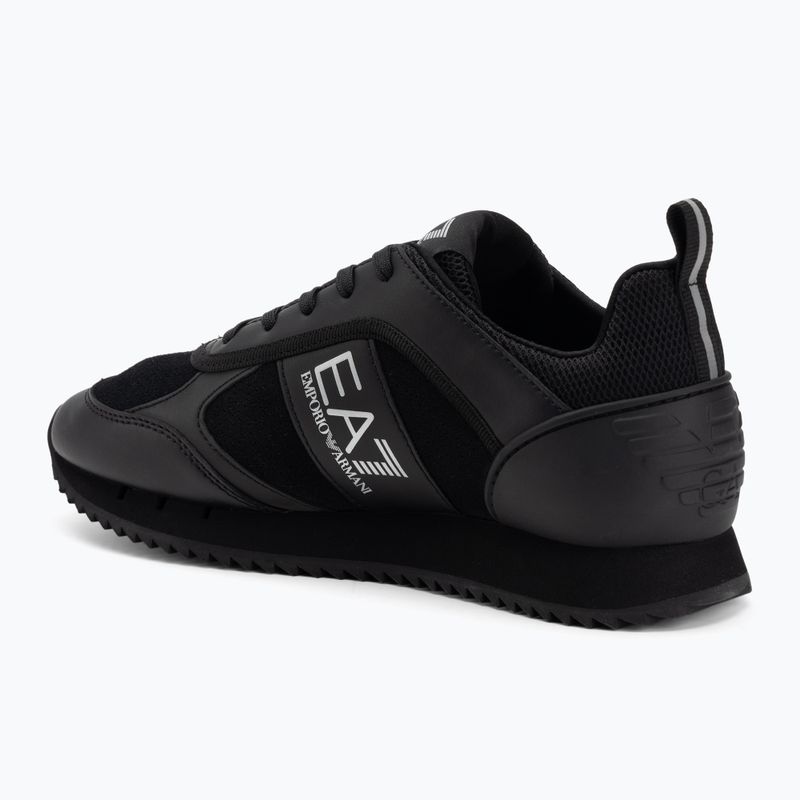 Shoes EA7 Emporio Armani Black & White Suede triple black micropunch 3
