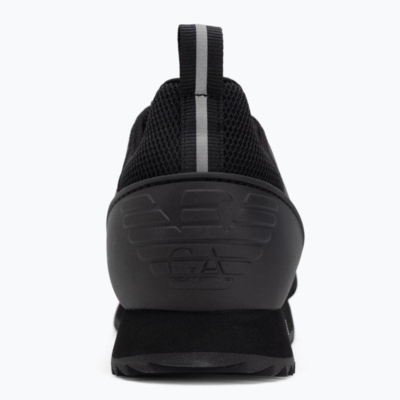 Shoes EA7 Emporio Armani Black & White Suede triple black micropunch 6