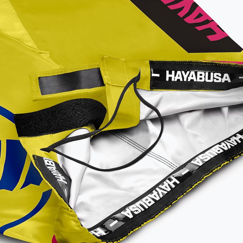 Hayabusa Icon Fight training shorts yellow/blue 6