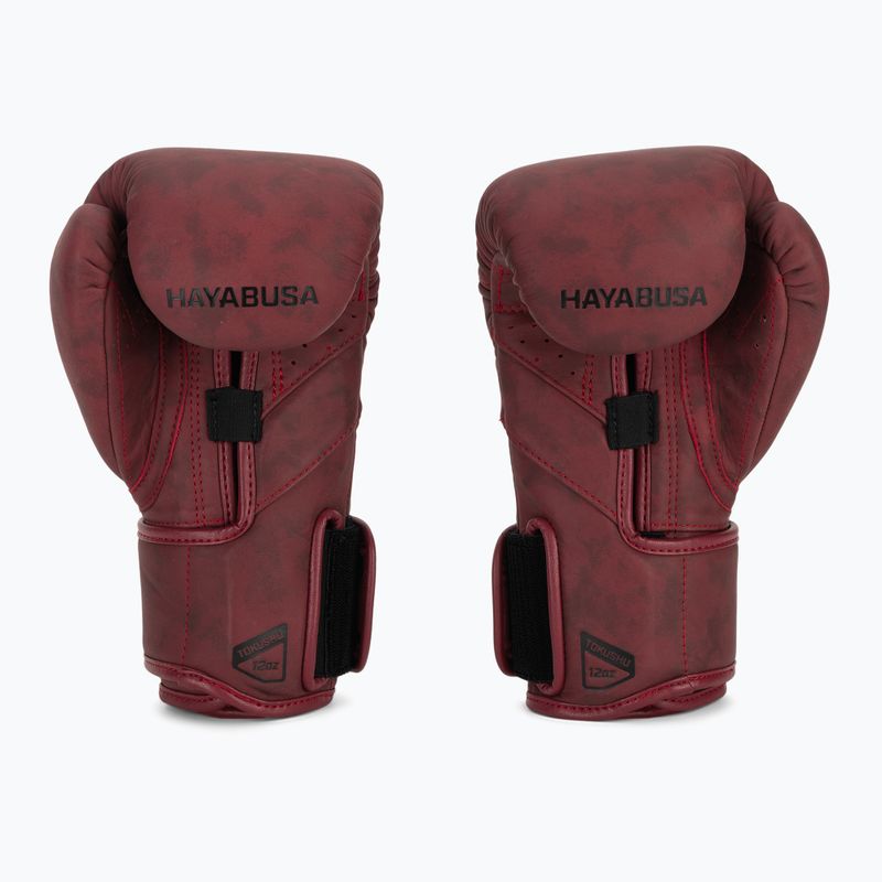 Hayabusa T3 LX crimson boxing gloves 3