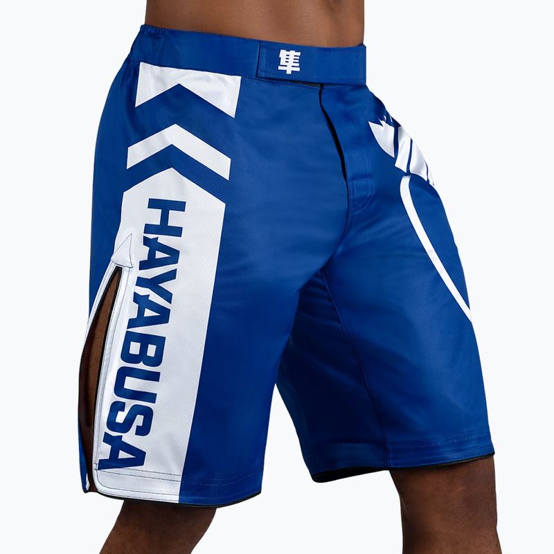 Hayabusa Icon Fight blue/white training shorts 2