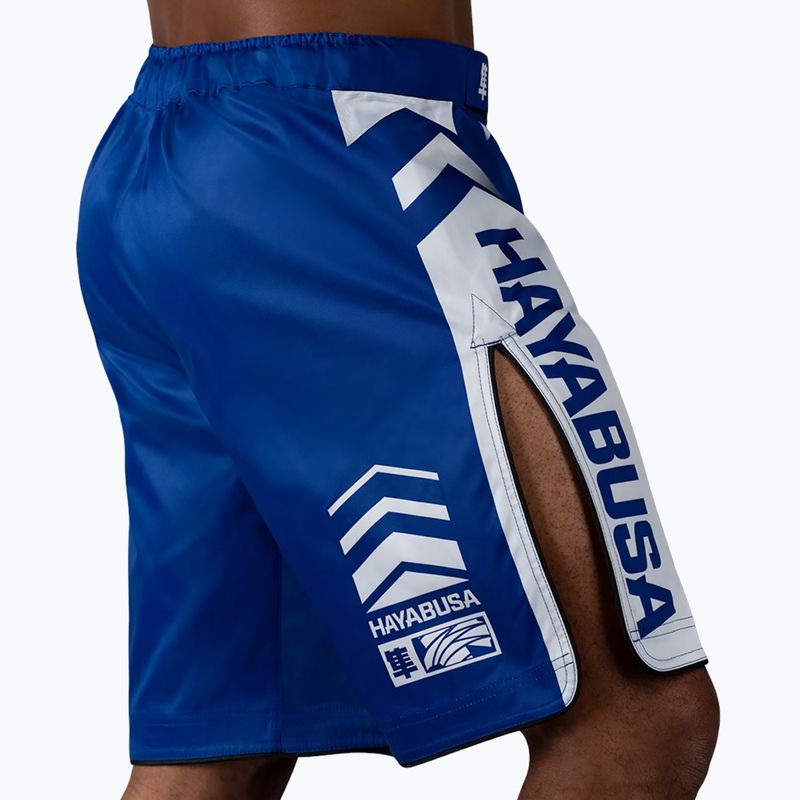 Hayabusa Icon Fight blue/white training shorts 4