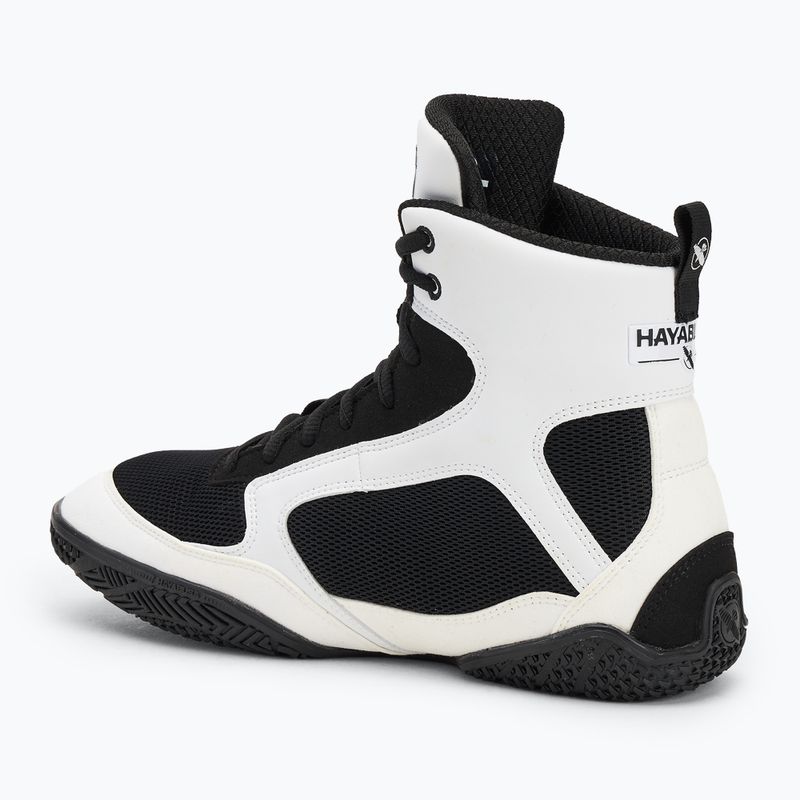 Hayabusa Pro Boxing men's boxing shoes black white 3