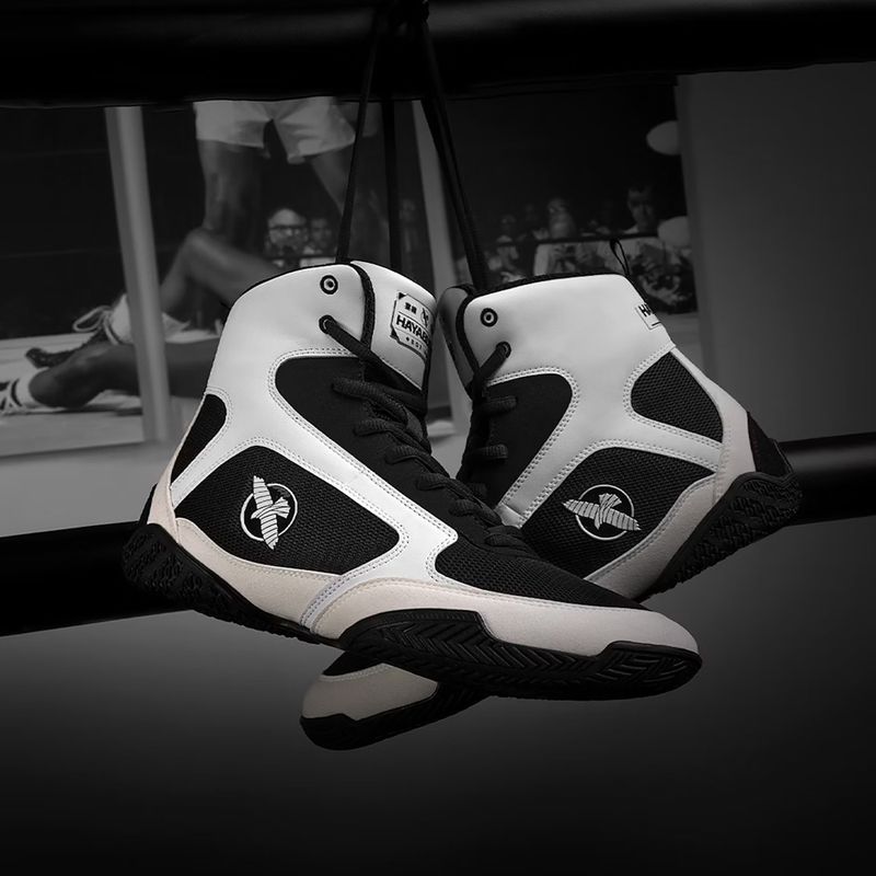 Hayabusa Pro Boxing men's boxing shoes black white 5