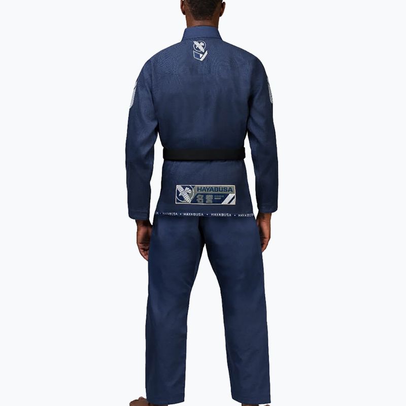 GI for Brazilian jiu-jitsu Hayabusa Ascend Lightweight navy blue PLWJJG 3