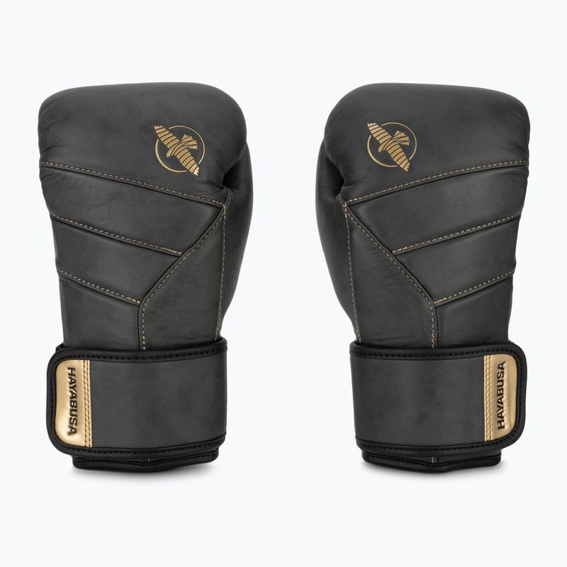 Hayabusa T3 LX Vintage black/gold boxing gloves 2
