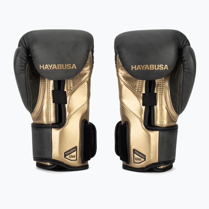 Hayabusa T3 LX Vintage black/gold boxing gloves 3