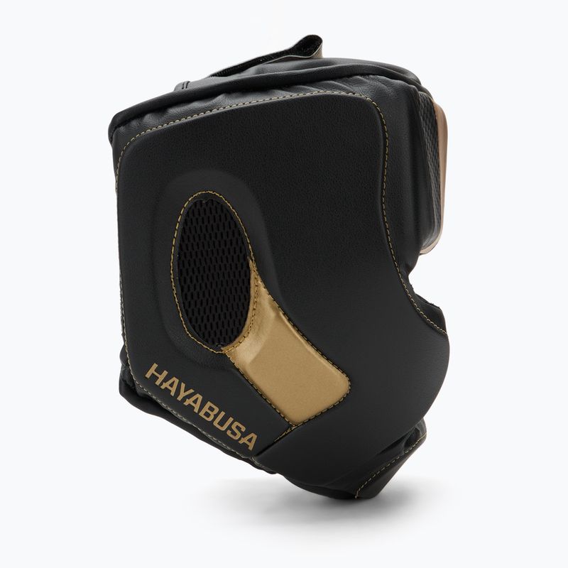 Hayabusa T3 Headgear boxing helmet black/gold 2