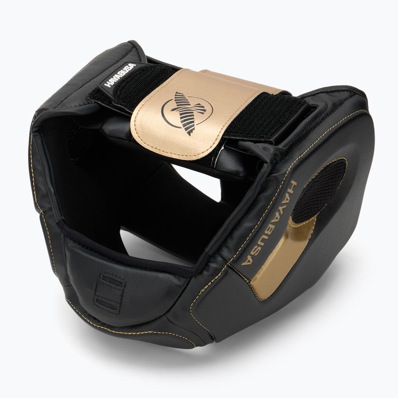 Hayabusa T3 Headgear boxing helmet black/gold 6