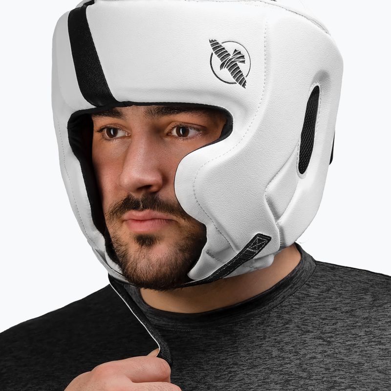 Hayabusa T3 Headgear white/black boxing helmet 5