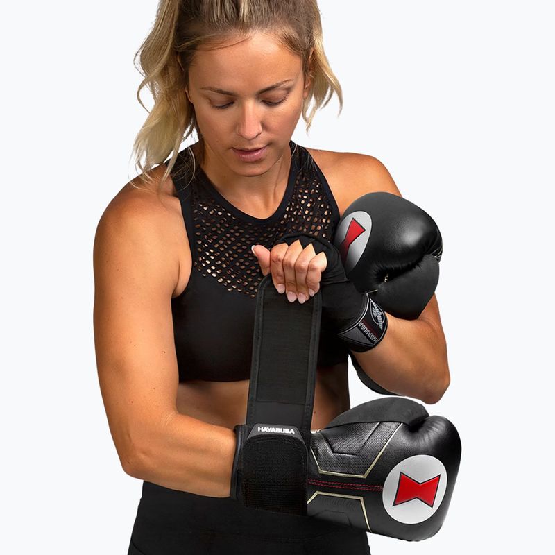 Hayabusa Marvel's Black Widow black/red boxing gloves 4