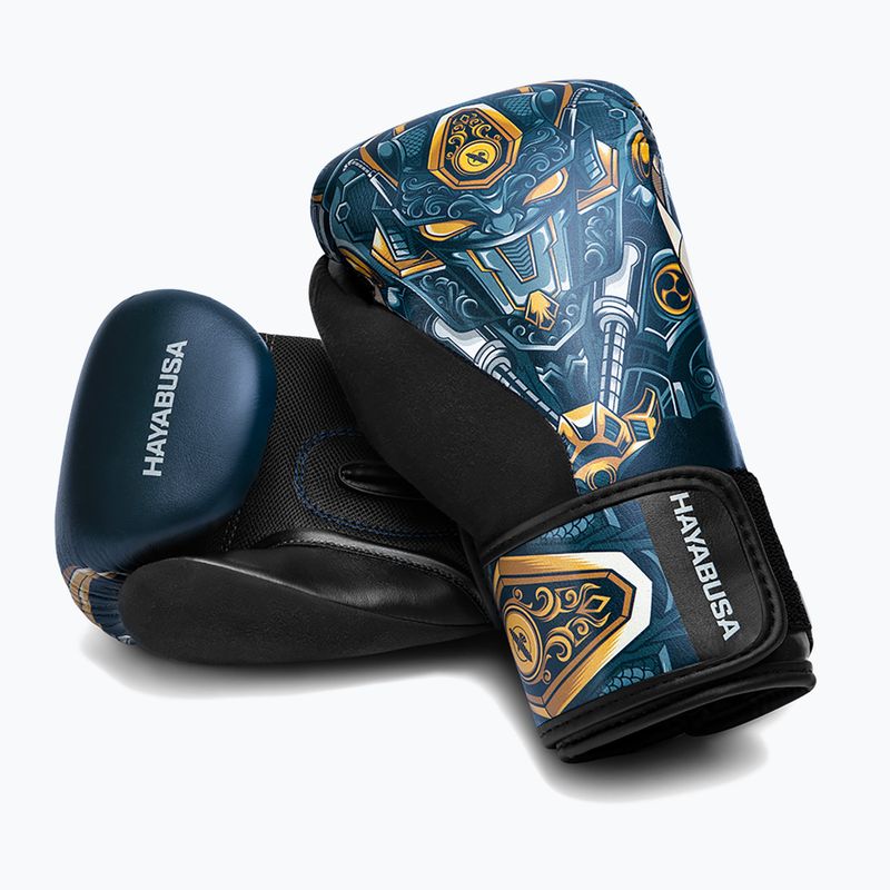 Hayabusa Hayabusa S4 Youth Epic blue robot boxing gloves 2