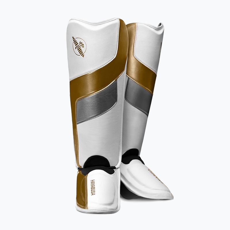 Hayabusa T3 Full Back tibia protectors white T3FBSG-WGD 4