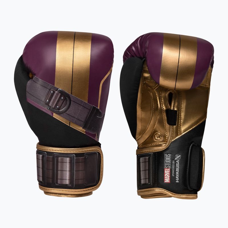 Hayabusa Marvel's Batroc purple/gold boxing gloves