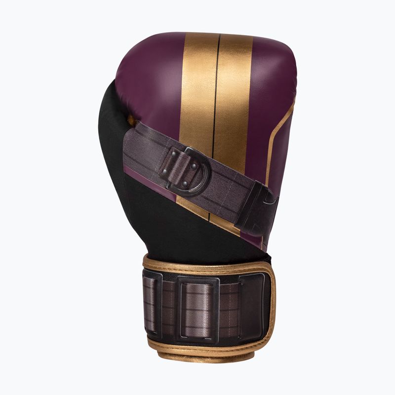 Hayabusa Marvel's Batroc purple/gold boxing gloves 3