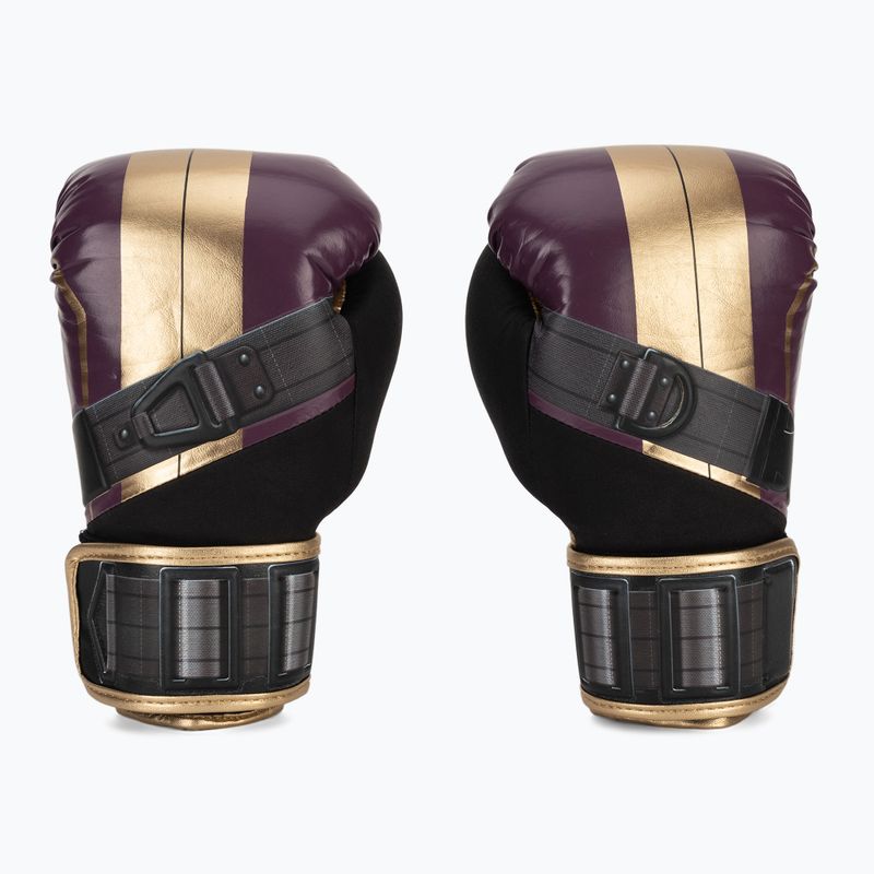 Hayabusa Marvel's Batroc purple/gold boxing gloves 2