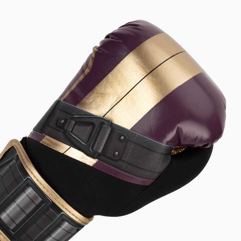 Hayabusa Marvel's Batroc purple/gold boxing gloves 5