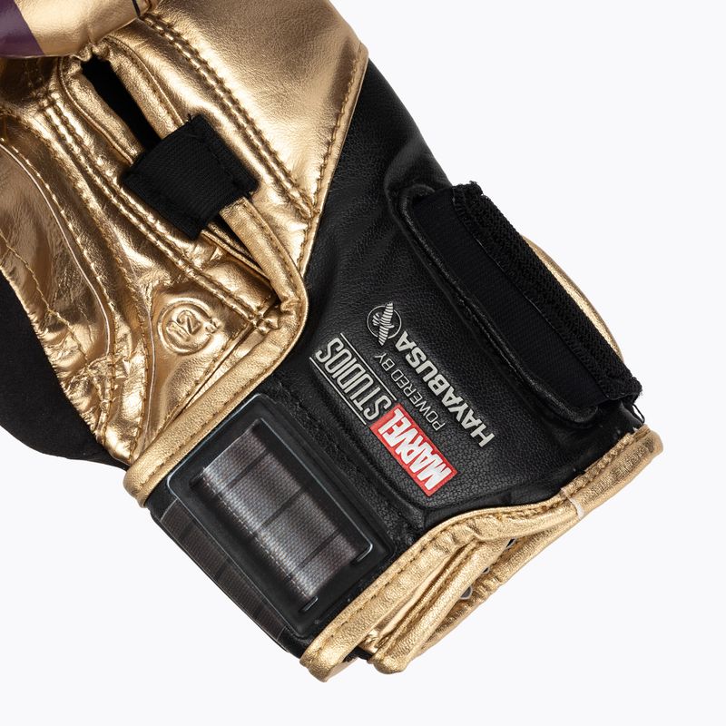 Hayabusa Marvel's Batroc purple/gold boxing gloves 6