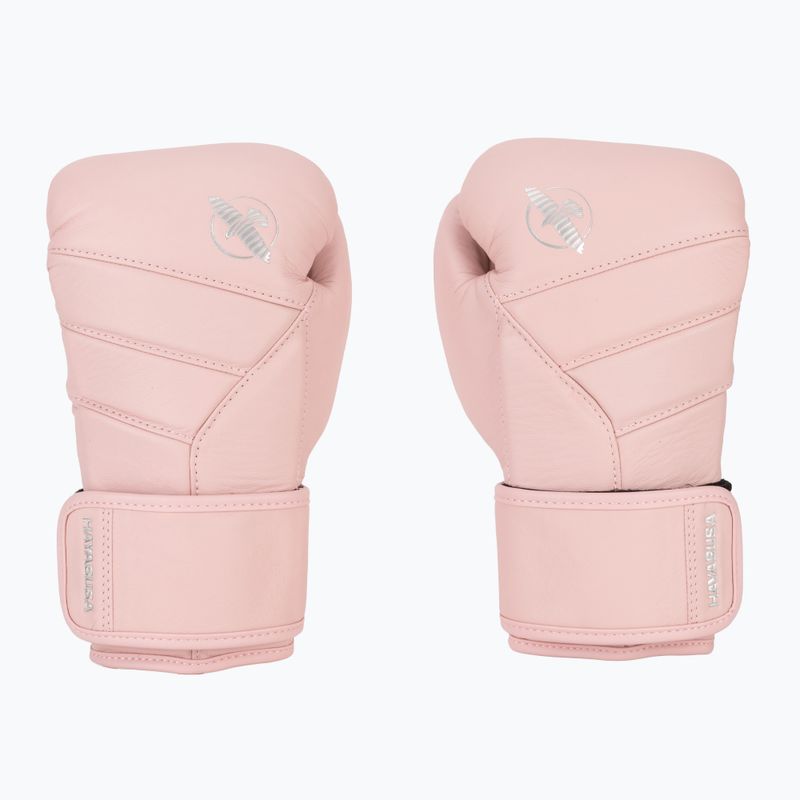 Hayabusa T3 Kanpeki blossom pink boxing gloves 2