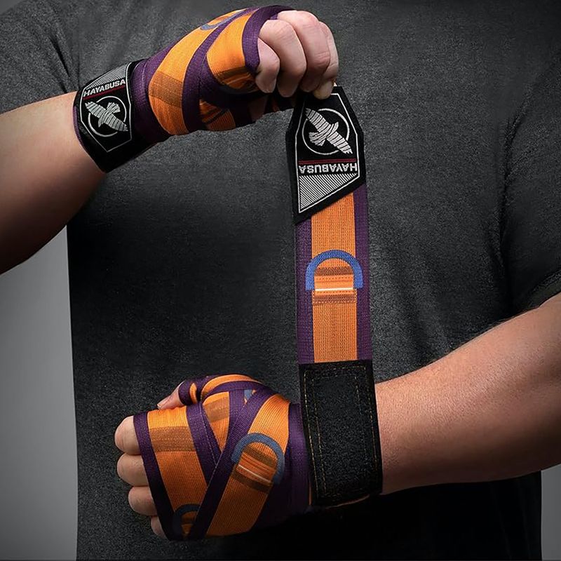 Hayabusa Marvel Hero Elite Hard 457 cm black phanter boxing wrap  5