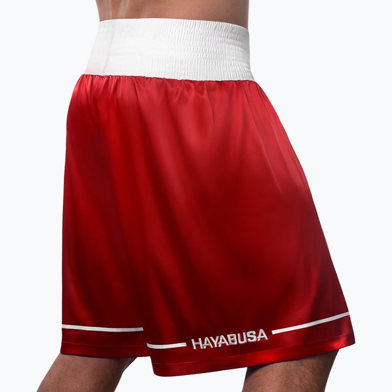Hayabusa Pro Boxing training shorts red 3