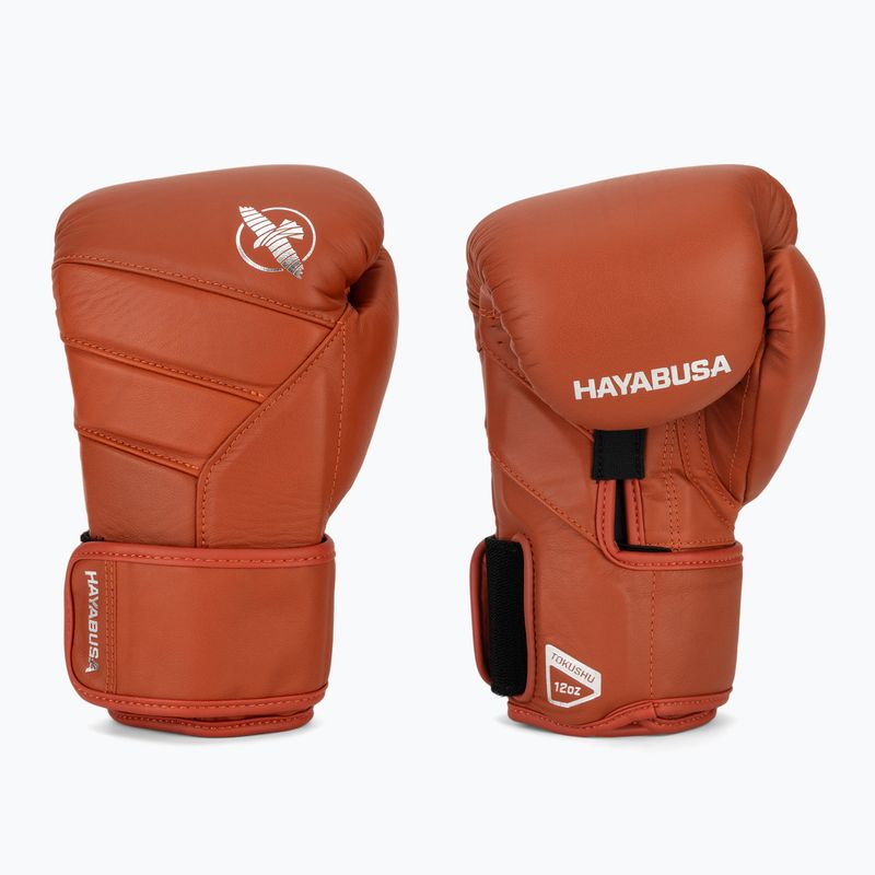 Hayabusa T3 Kanpeki clay orange boxing gloves
