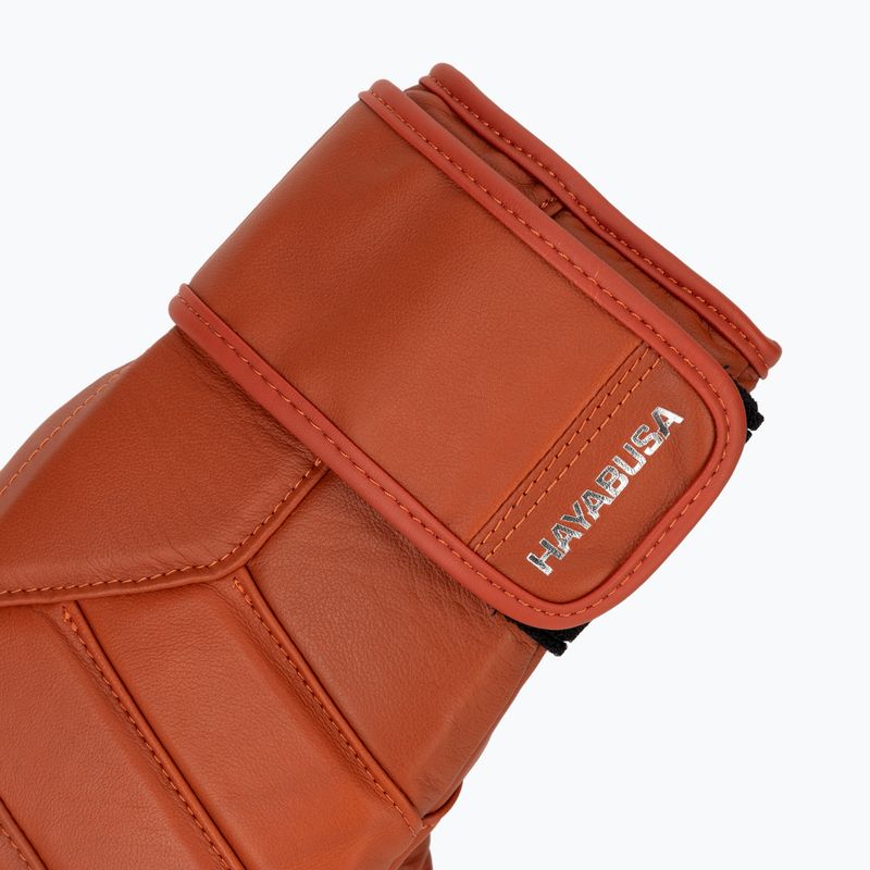 Hayabusa T3 Kanpeki clay orange boxing gloves 6