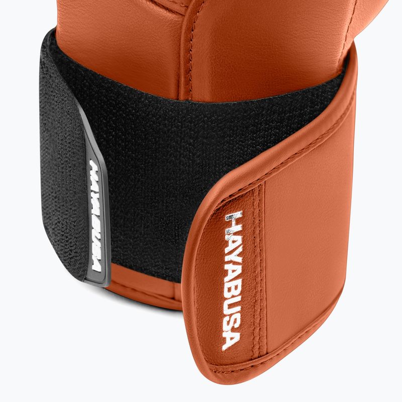 Hayabusa T3 Kanpeki clay orange boxing gloves 5