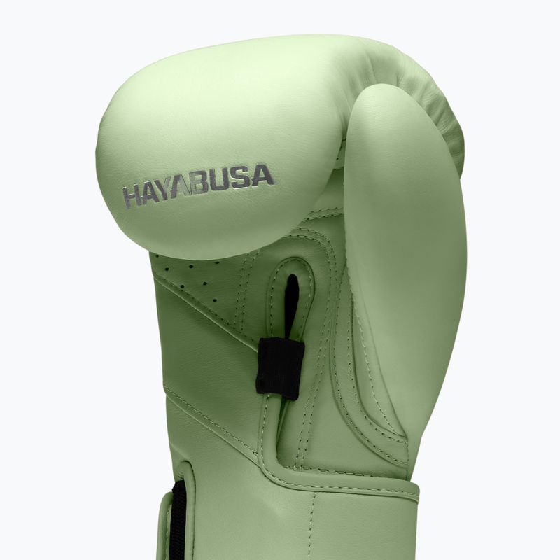 Hayabusa T3 Kanpeki summer moss green boxing gloves 4