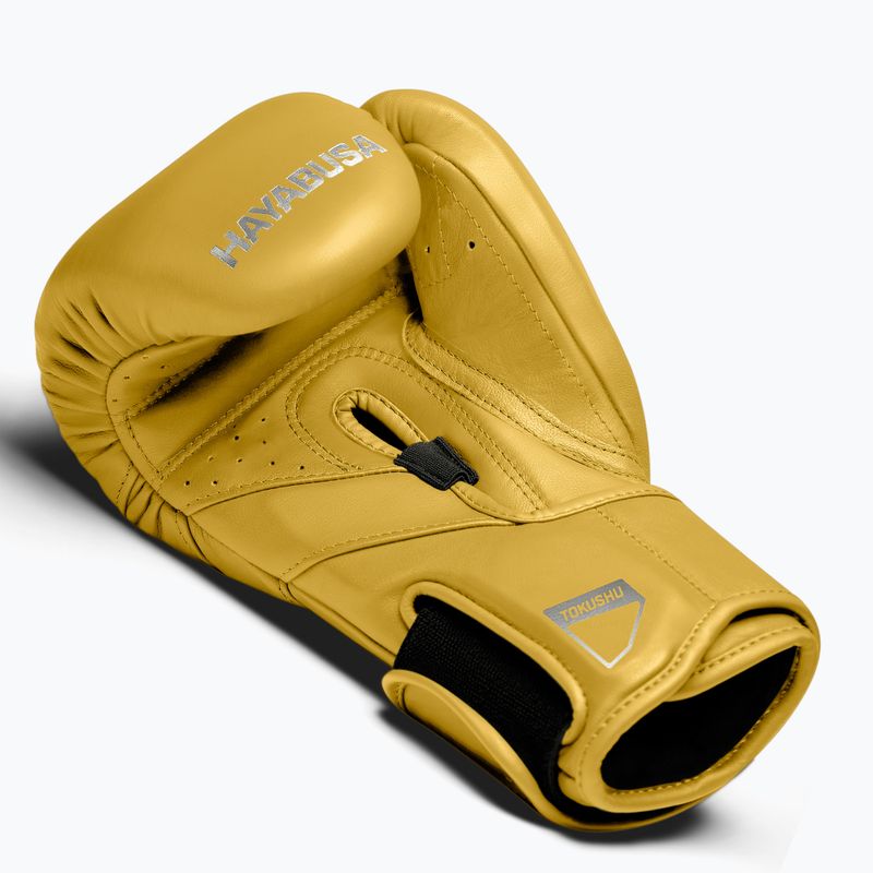 Hayabusa T3 Kanpeki tiger yellow boxing gloves 3