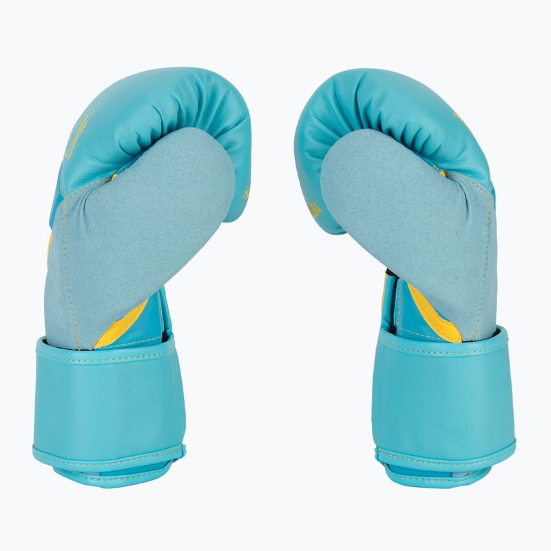 Hayabusa T3 blue/yellow boxing gloves 4