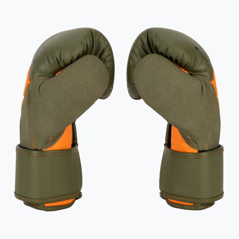 Hayabusa T3 green/orange boxing gloves 4