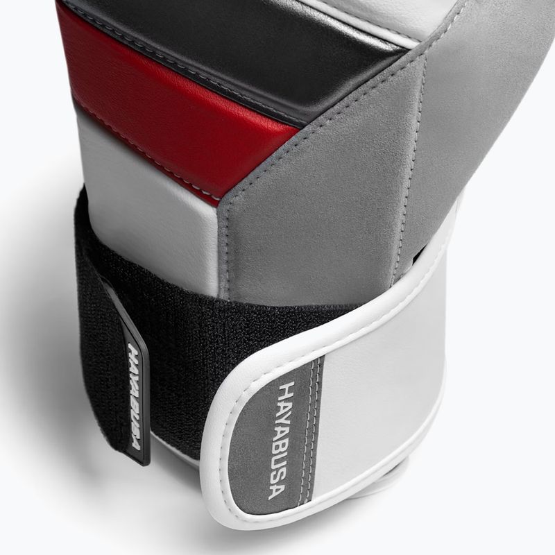 Hayabusa T3 white/red boxing gloves 2