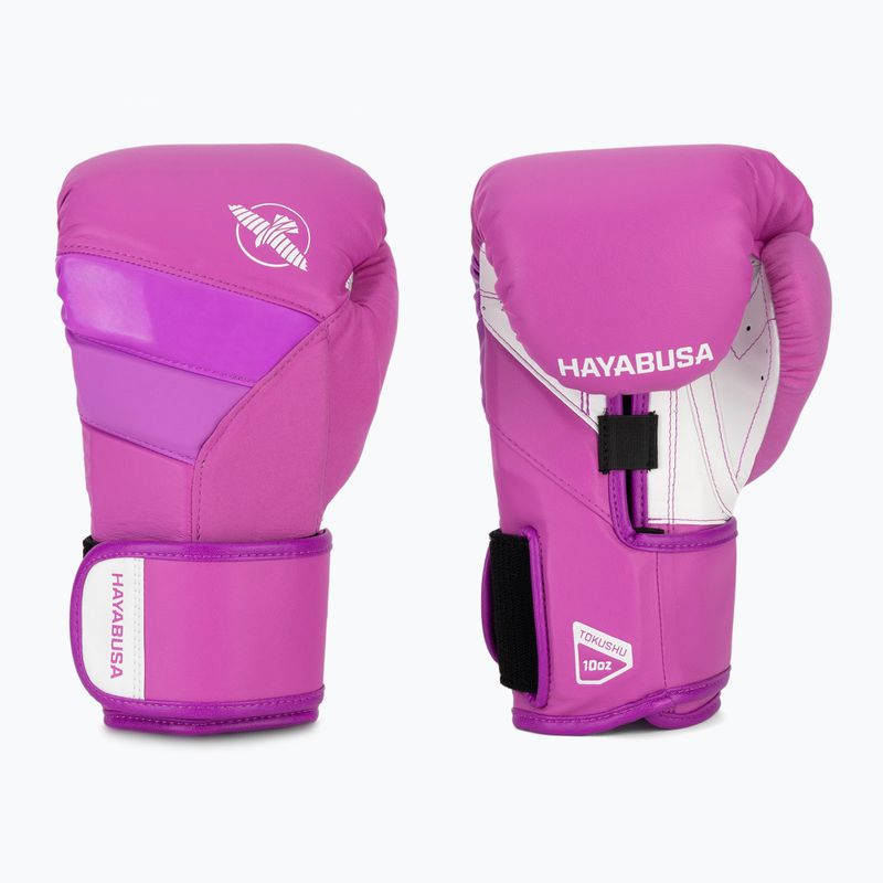 Hayabusa T3 Neon neon purple boxing gloves
