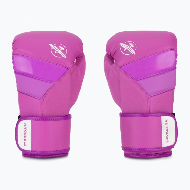 Hayabusa T3 Neon neon purple boxing gloves 2