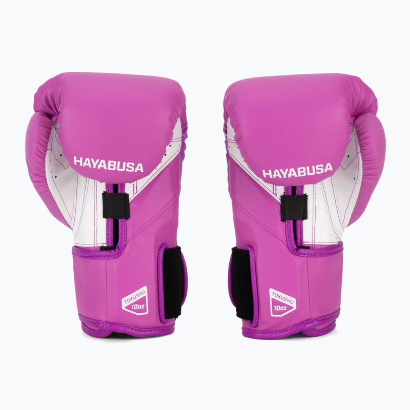 Hayabusa T3 Neon neon purple boxing gloves 3