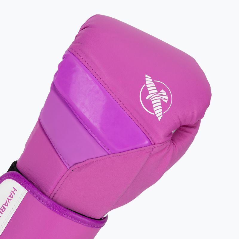 Hayabusa T3 Neon neon purple boxing gloves 5
