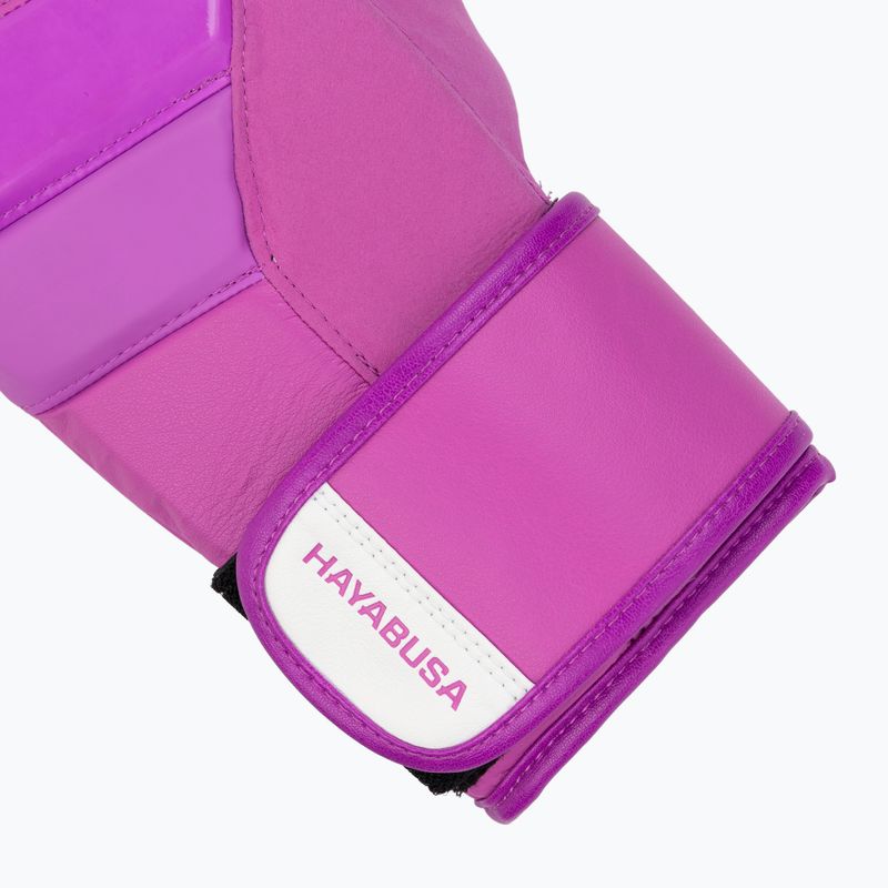 Hayabusa T3 Neon neon purple boxing gloves 6