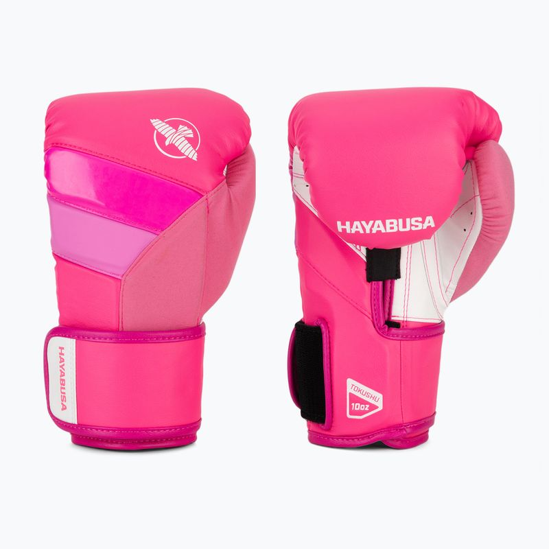 Hayabusa T3 Neon neon pink boxing gloves