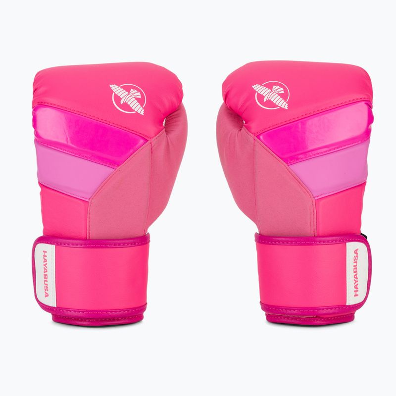 Hayabusa T3 Neon neon pink boxing gloves 2