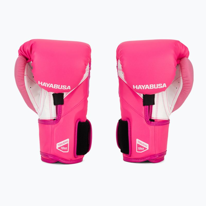 Hayabusa T3 Neon neon pink boxing gloves 3