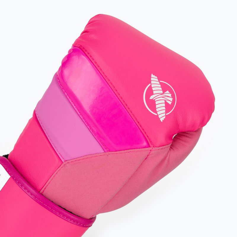 Hayabusa T3 Neon neon pink boxing gloves 5
