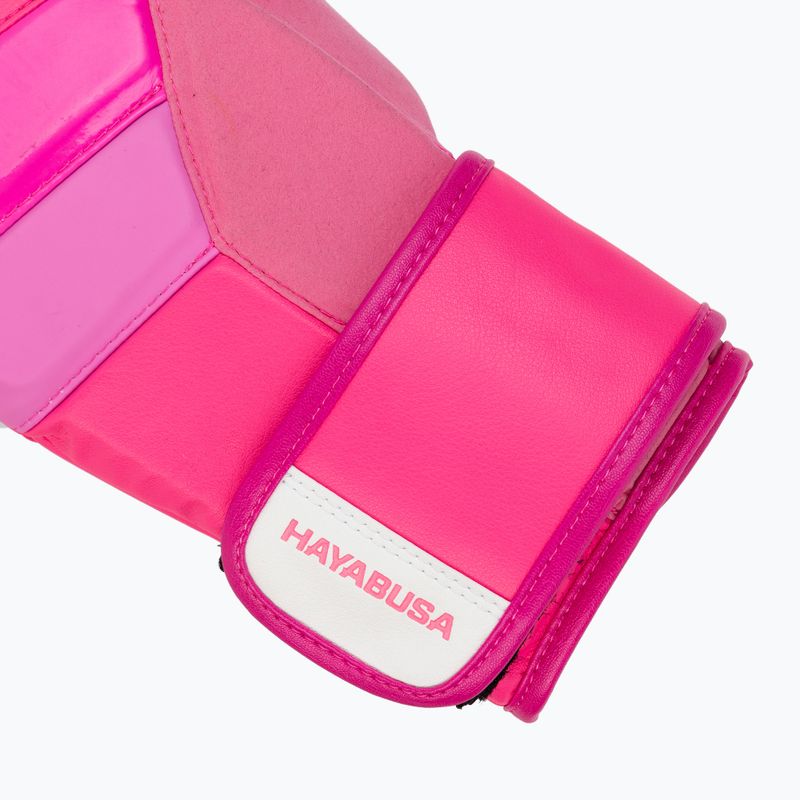 Hayabusa T3 Neon neon pink boxing gloves 6